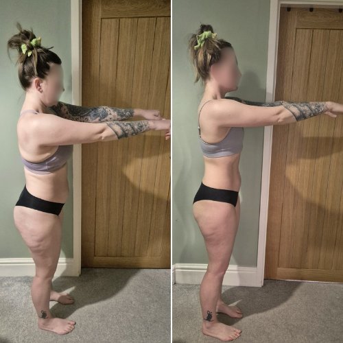 Lauren, before and after transformation photo
